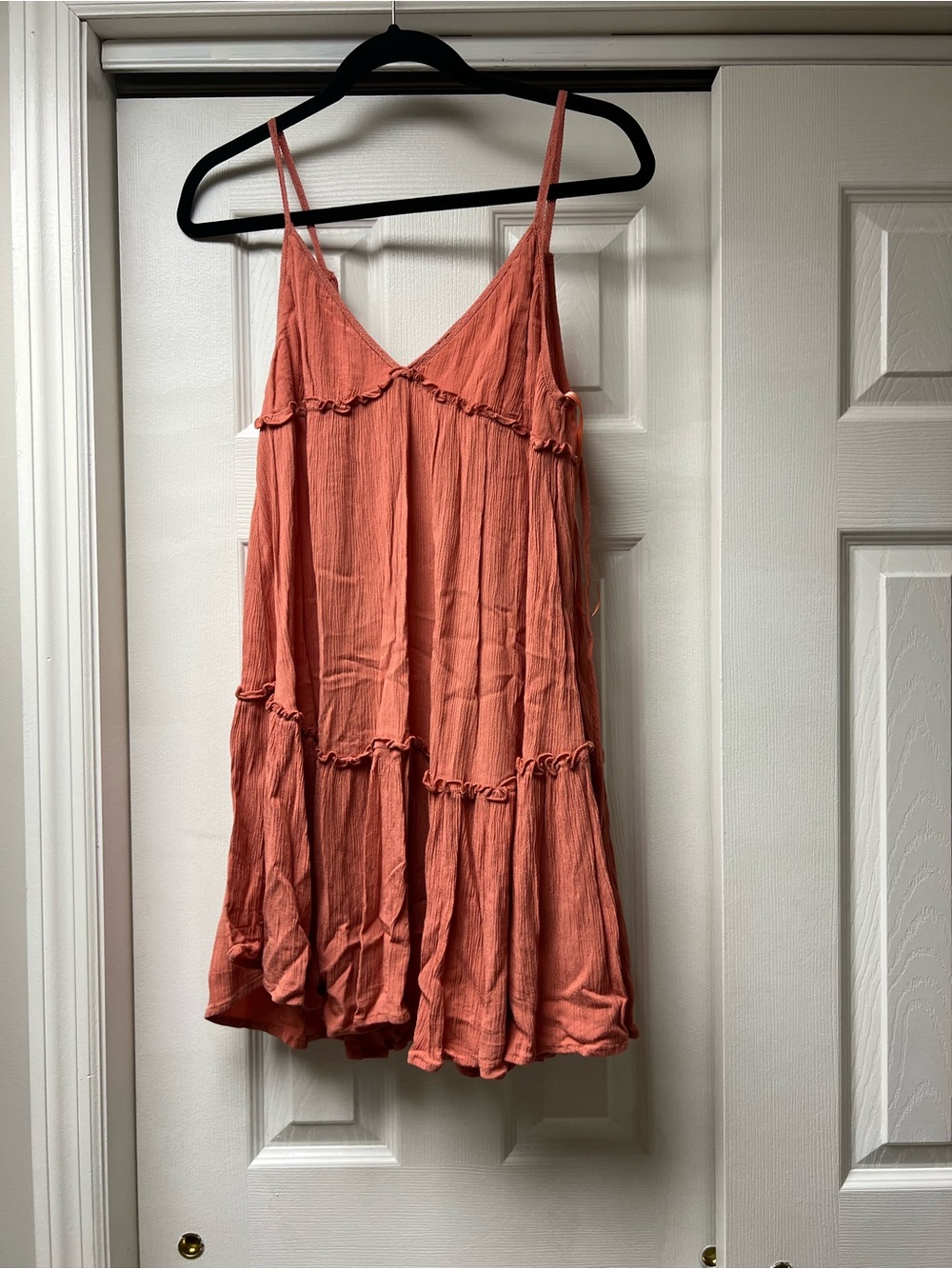 wild fable Coral Tiered Mini Dress